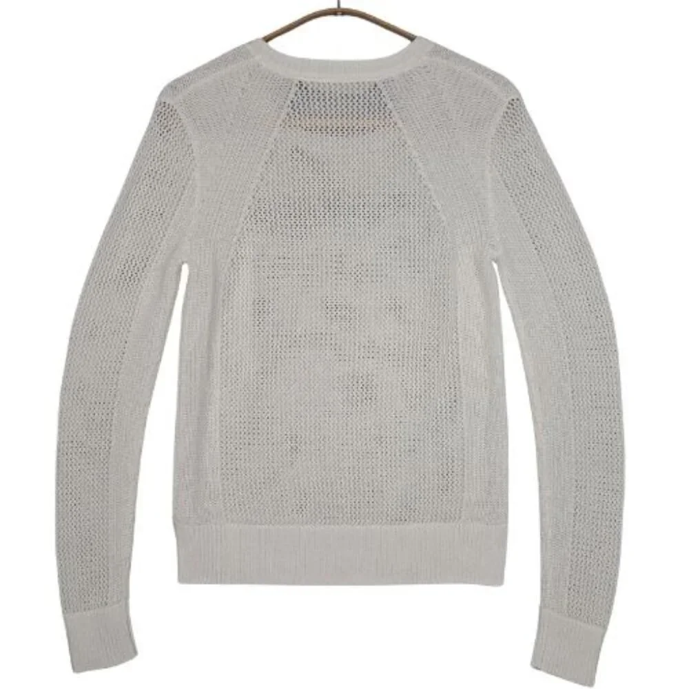 Athleta Open Knit Mesh Pullover Sweater - Picture 3 of 8